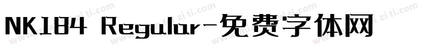 NK184 Regular字体转换